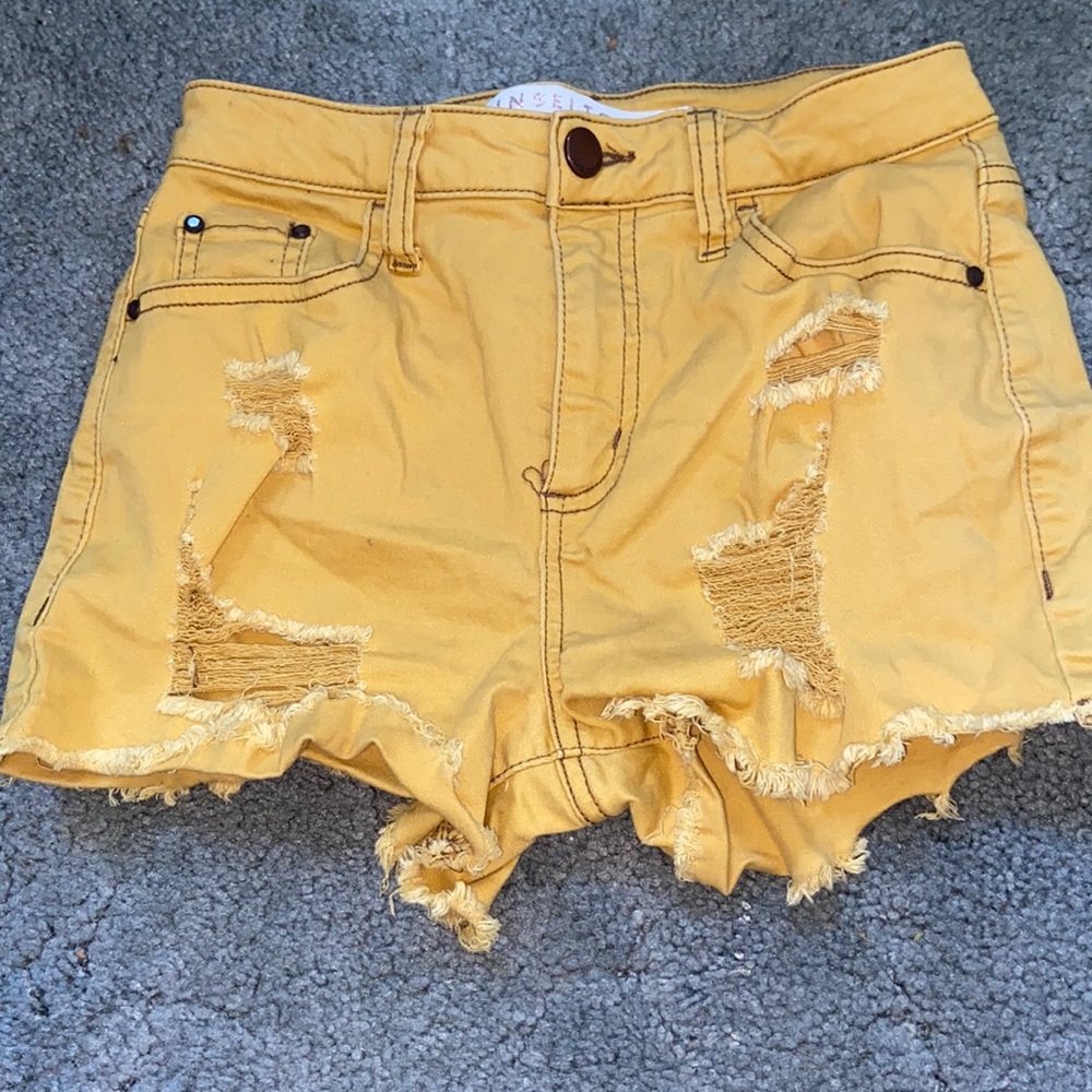 Yellow shorts